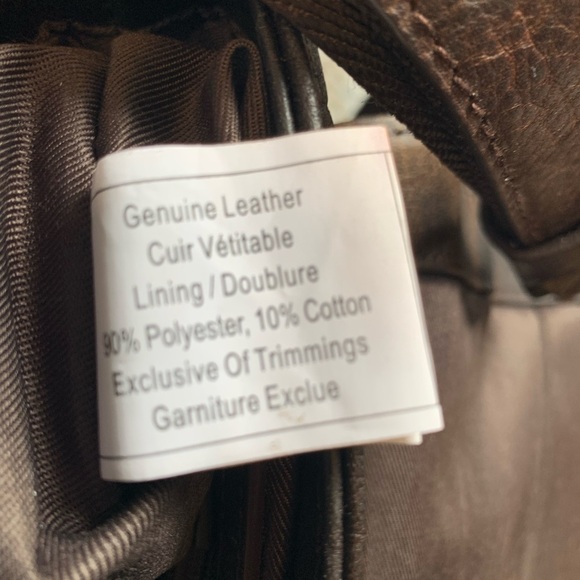 Men's Brown Leather Crossbody Bag - Picture 13 of 14